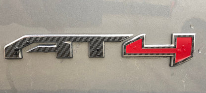 Sierra AT4 Badge Emblem Overlay DECALS Compatible With GMC Sierra