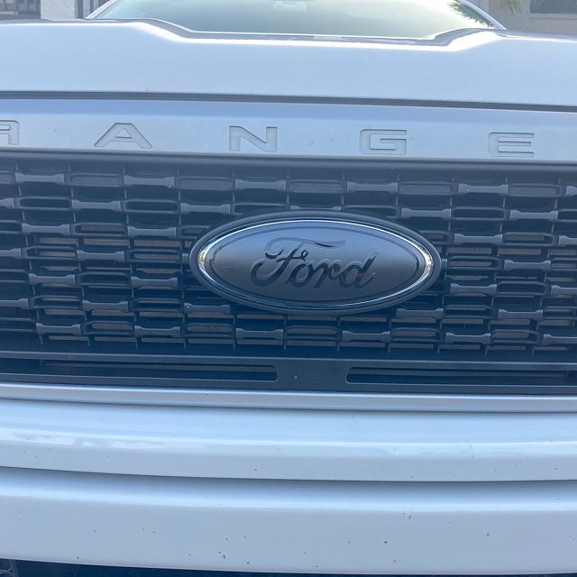 2019-2023 Ranger BLACKOUT Emblem Overlay DECALS Compatible with Ford | Front & Rear Set