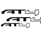 Sierra AT4 Badge Emblem Overlay DECALS Compatible With GMC Sierra