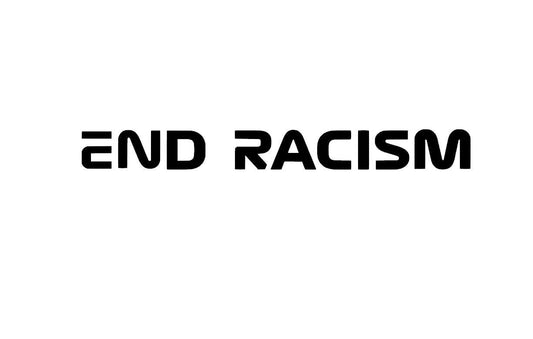 End Racism F1 Vinyl Decal Bumper Window Sticker