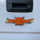 2014-2015 Silverado 1500 Precut Bowtie Emblem Overlay DECALS Compatible With Chevy | Front & Rear Set