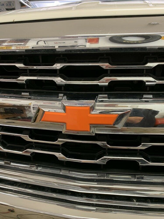 silverado orange emblem overlay 