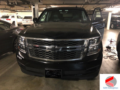 2015-2020 Tahoe Suburban Precut Bowtie Emblem Overlay DECALS Compatible With Chevy | Front & Rear Set