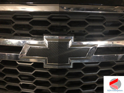 2015-2020 Tahoe Suburban Precut Bowtie Emblem Overlay DECALS Compatible With Chevy | Front & Rear Set